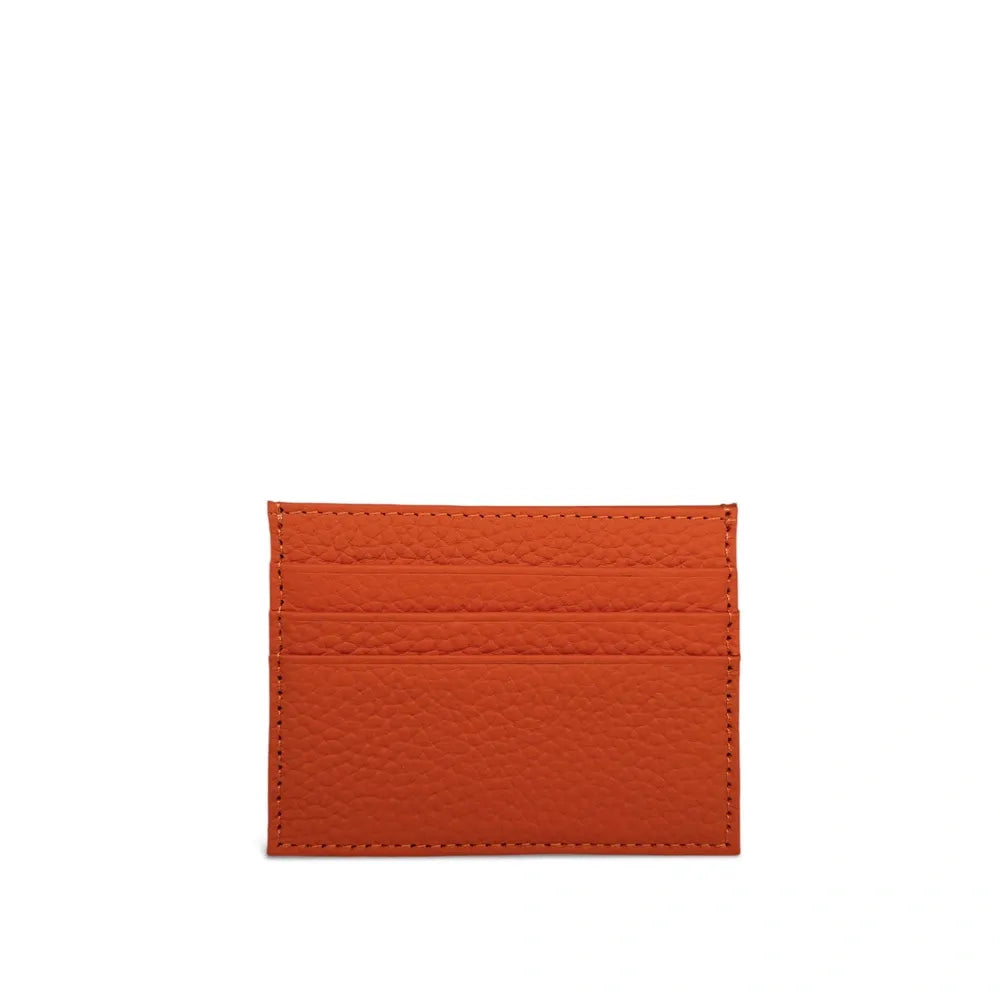 Porte-cartes en cuir grainé NOAH Orange