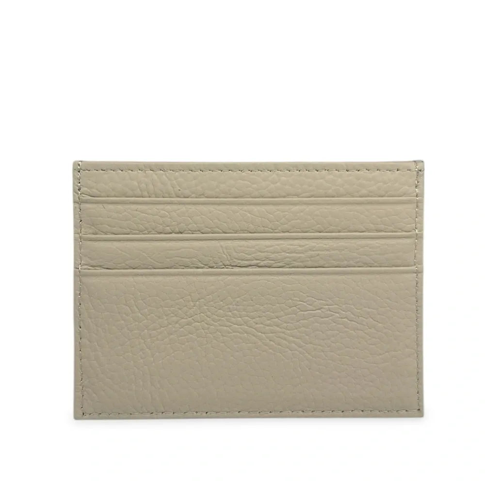 Porte-cartes en cuir grainé NOAH Taupe clair