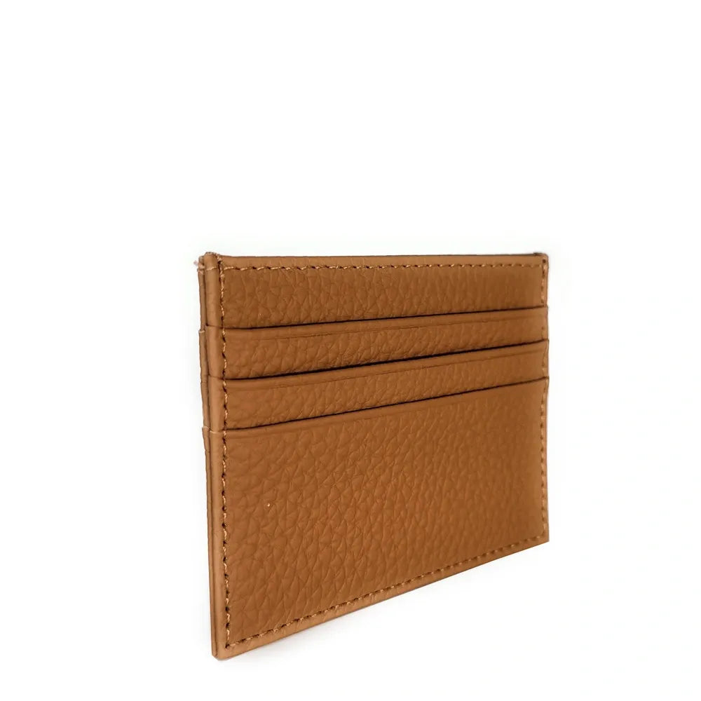 Porte-cartes en cuir grainé NOAH Camel