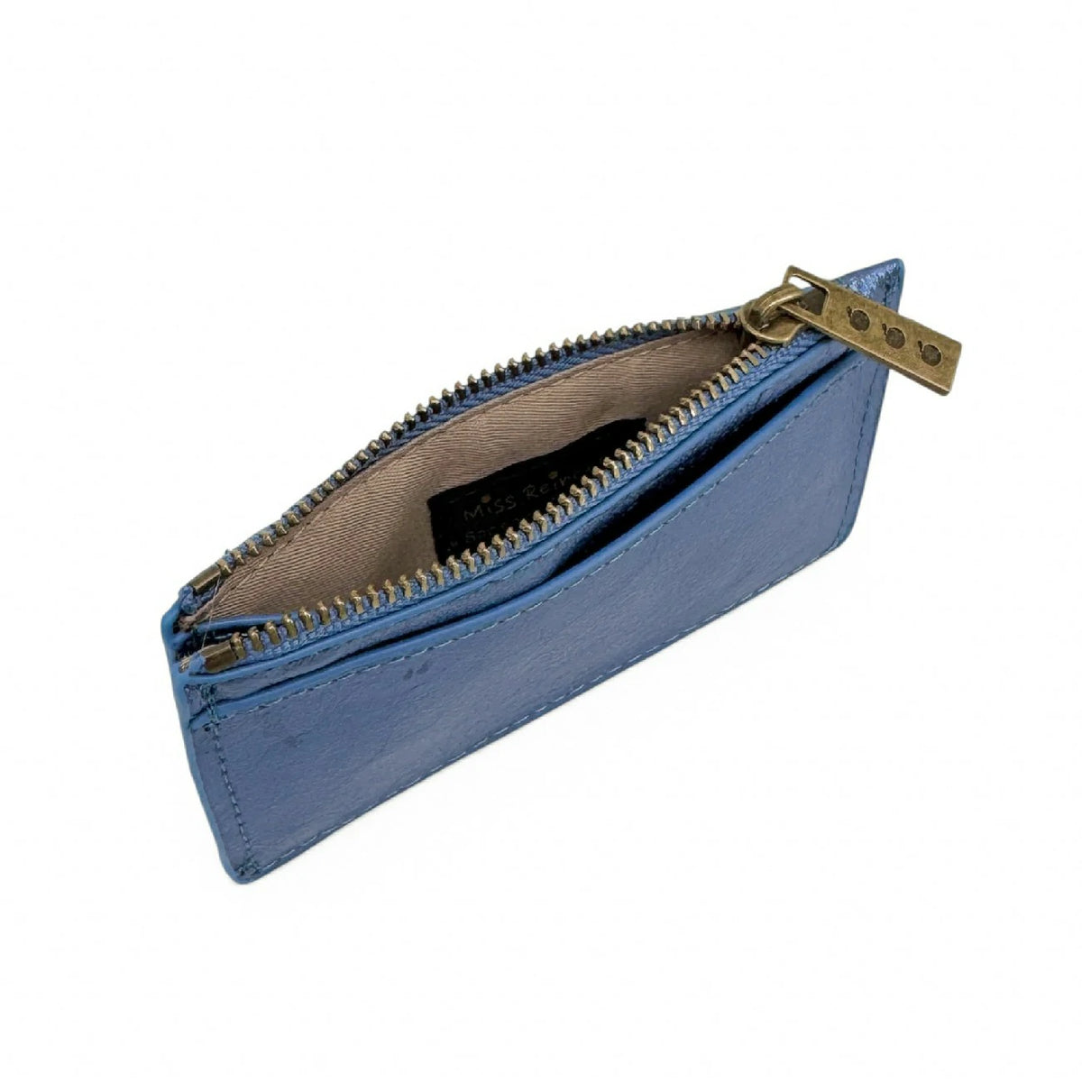 Iridescent Leather Coin Purse Card Holder EKKO Cobalt Blue