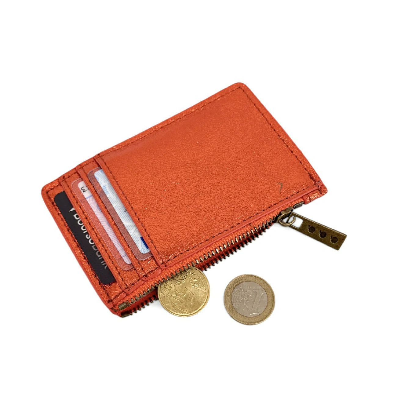 Billeteras de cuero billeteras irismi EKKO Oro pálido