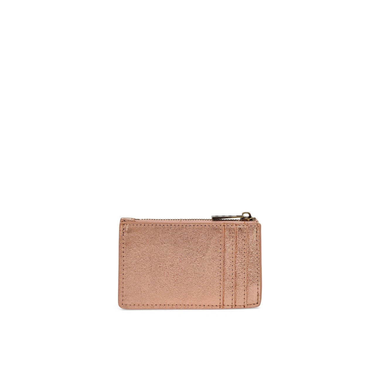 Iridescent Leather Coin Purse Card Holder EKKO Rose Gold