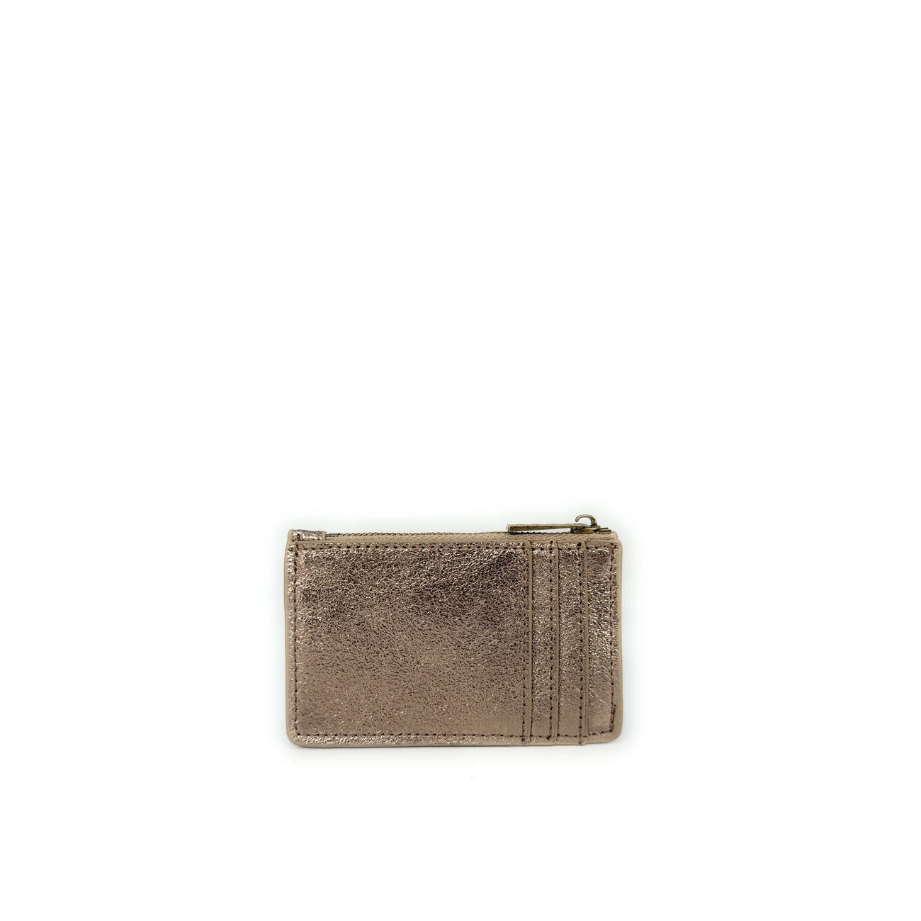 Porte-monnaie porte-cartes en cuir irisé EKKO Champagne irisé