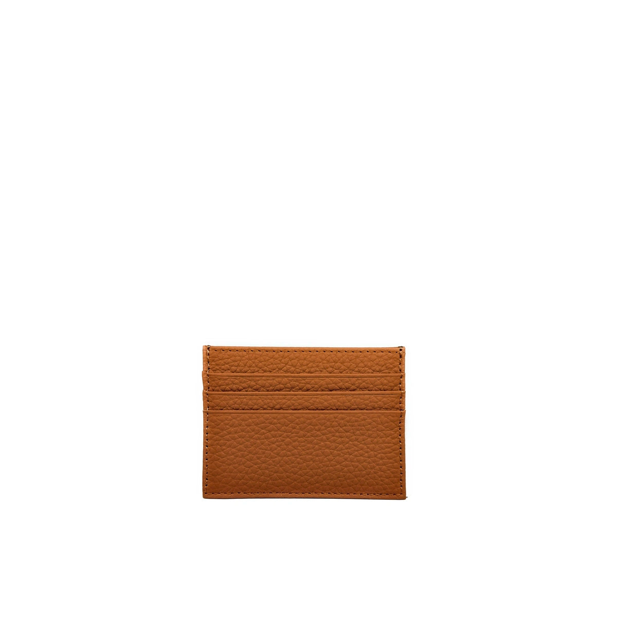 Porte-cartes en cuir grainé NOAH Marron camel