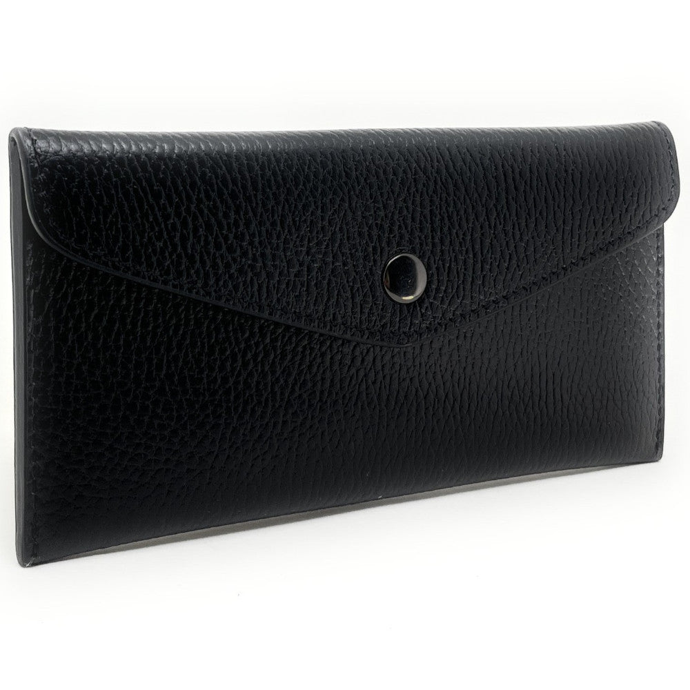 Porte-cartes portefeuille en cuir grainé CLOE Noir