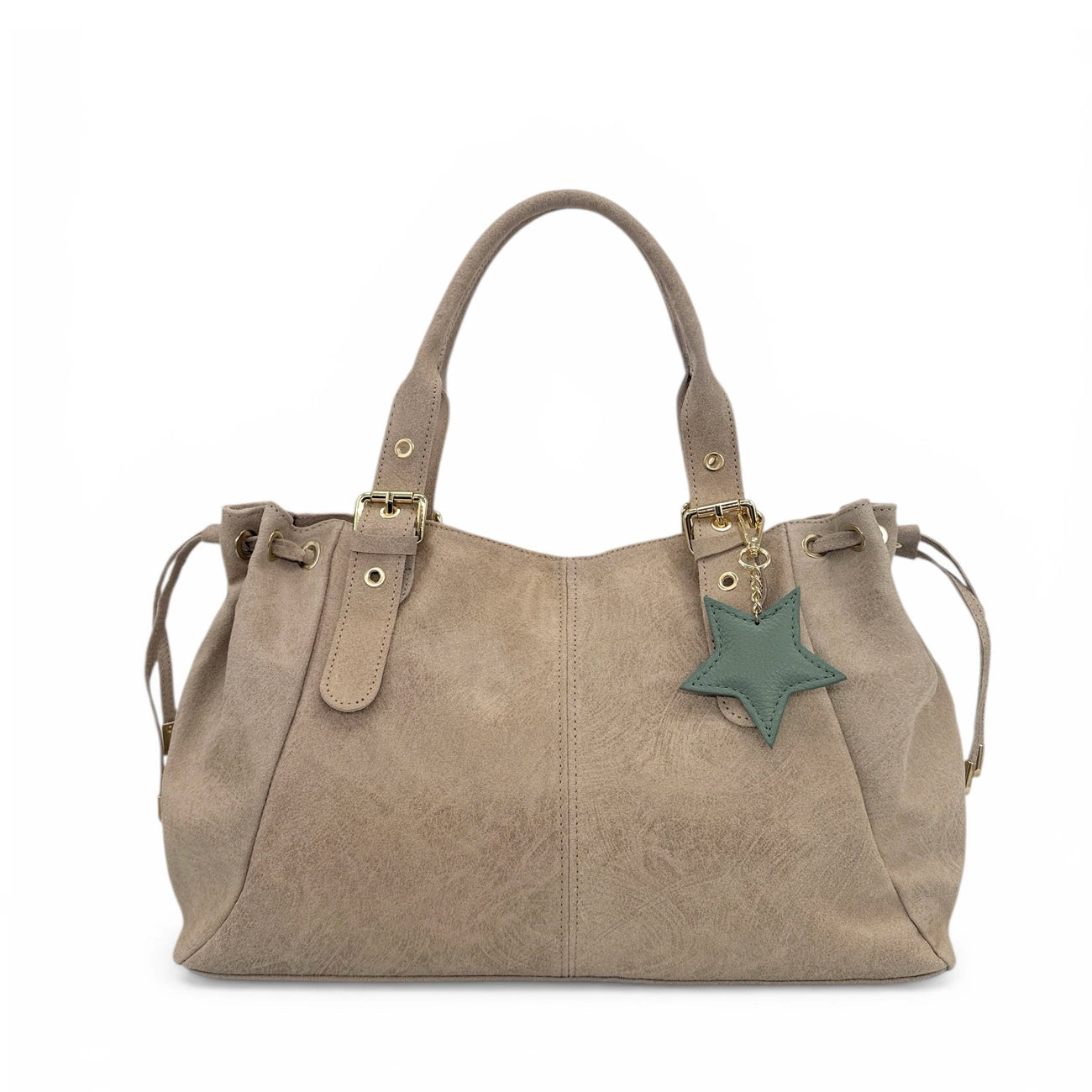 Keychain in pelle a grana ETOILE Cachi
