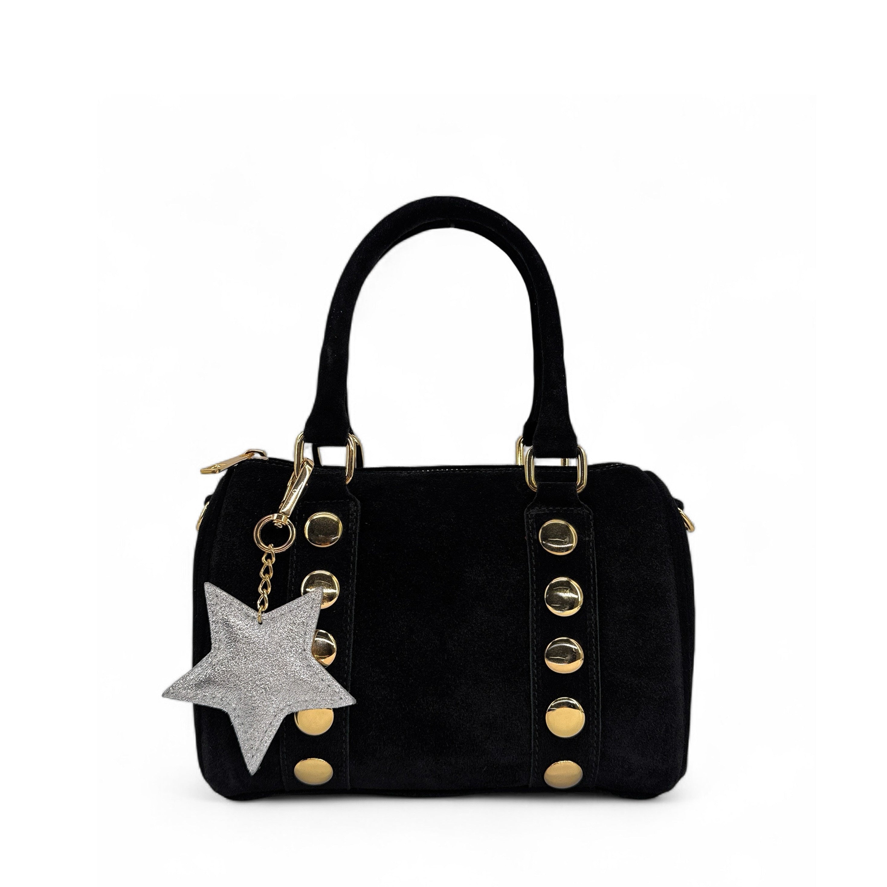 Portachiavi in pelle iridescente ETOILE GLOW Argento chiaro