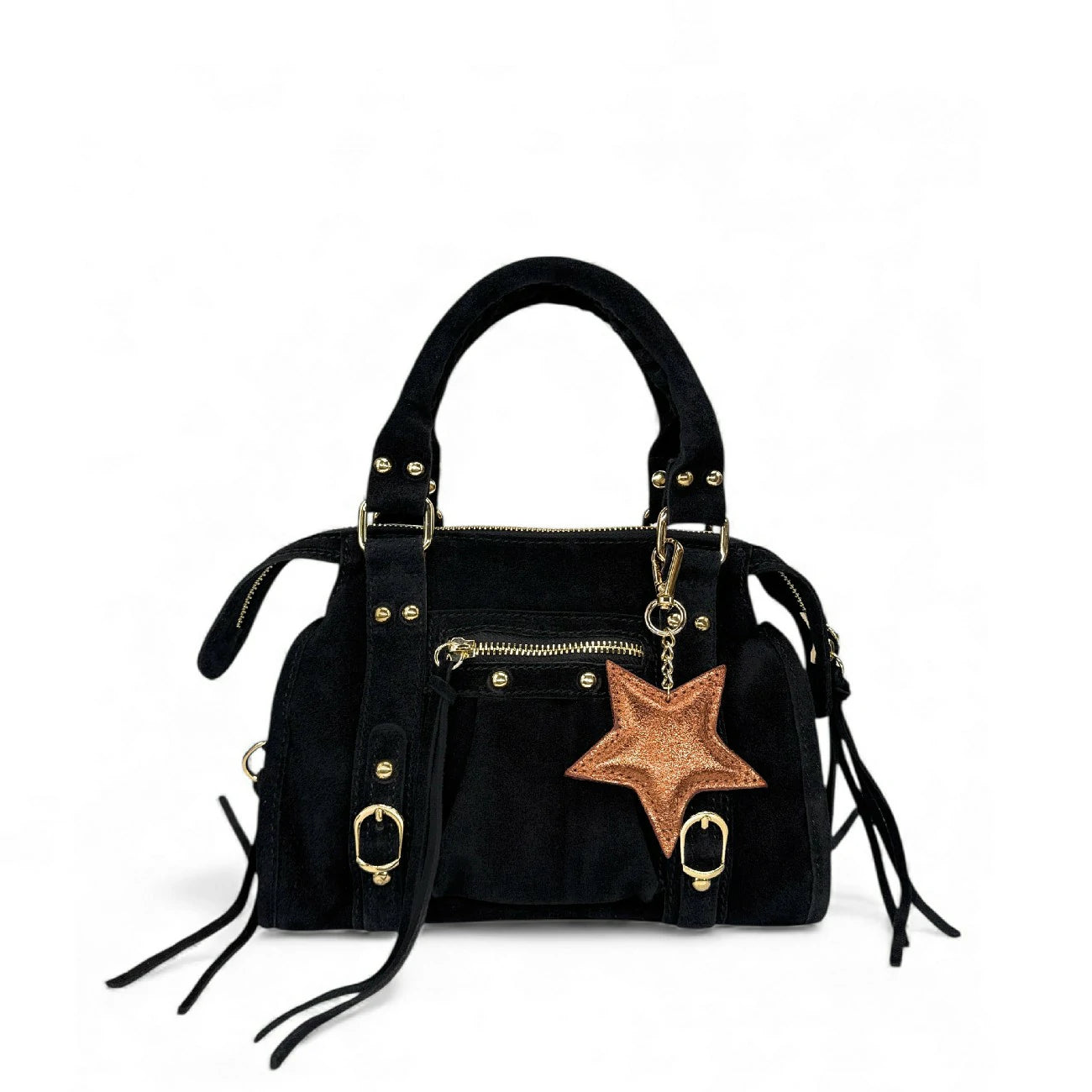 Porte-clés en cuir irisé ETOILE GLOW Cuivre