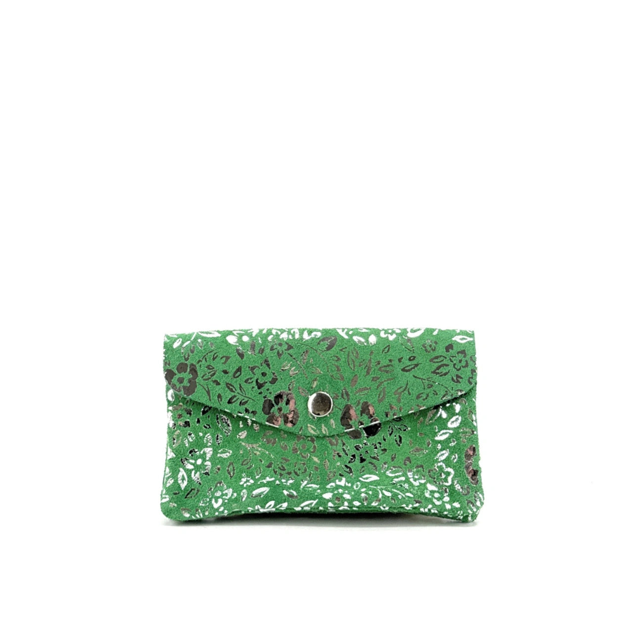 Pochette porte-monnaie en daim COMPO BLOOM Vert anglais