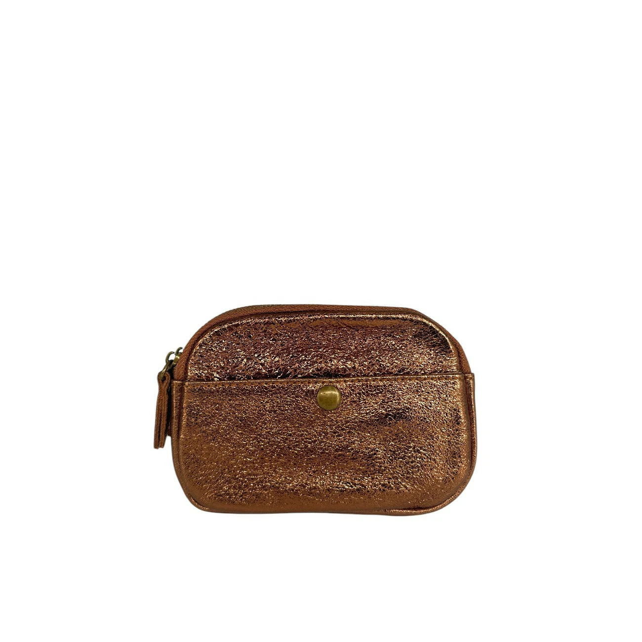 Leather wallet pouch irise ZIPPY Bronze
