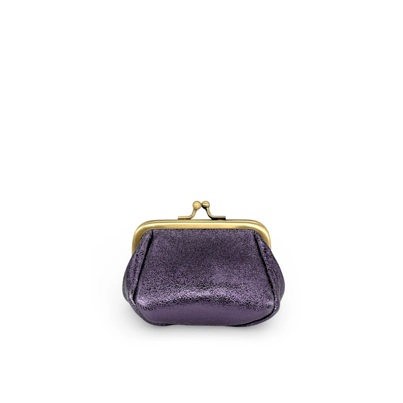 Pochette porte-monnaie en cuir irisé REINETTE Améthyste