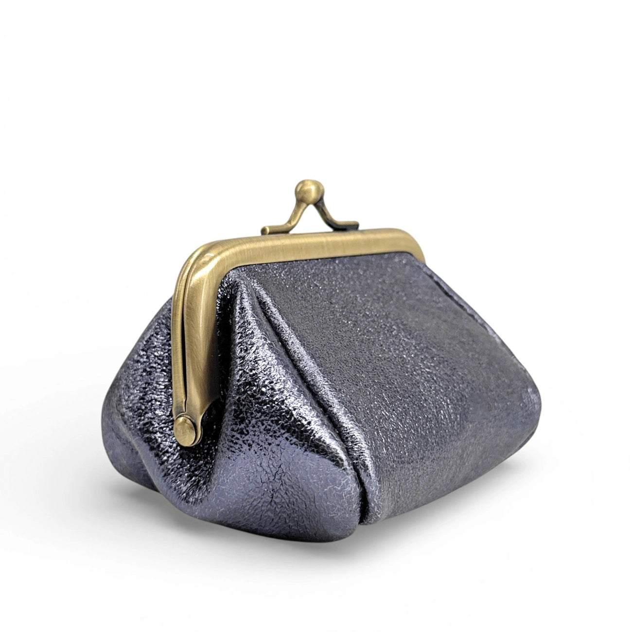 Bolsita de cuero irismi REINETTE Azul celestial