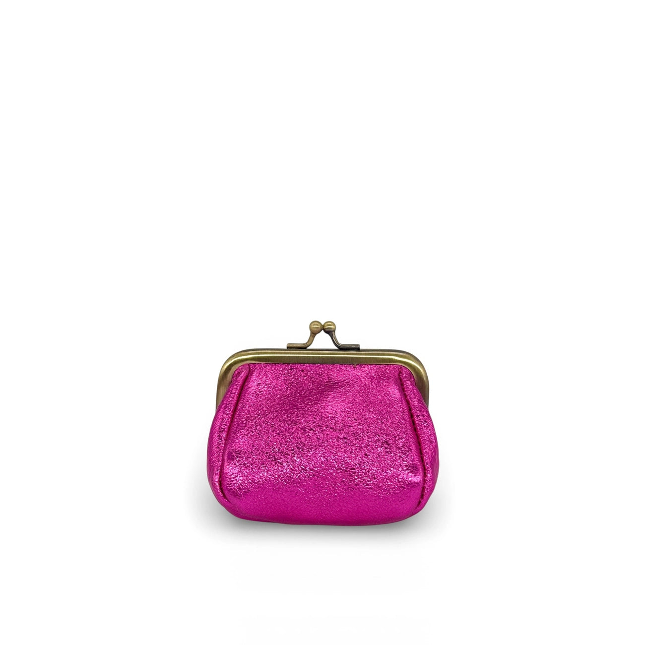 Leather wallet pouch irise REINETTE Anise green