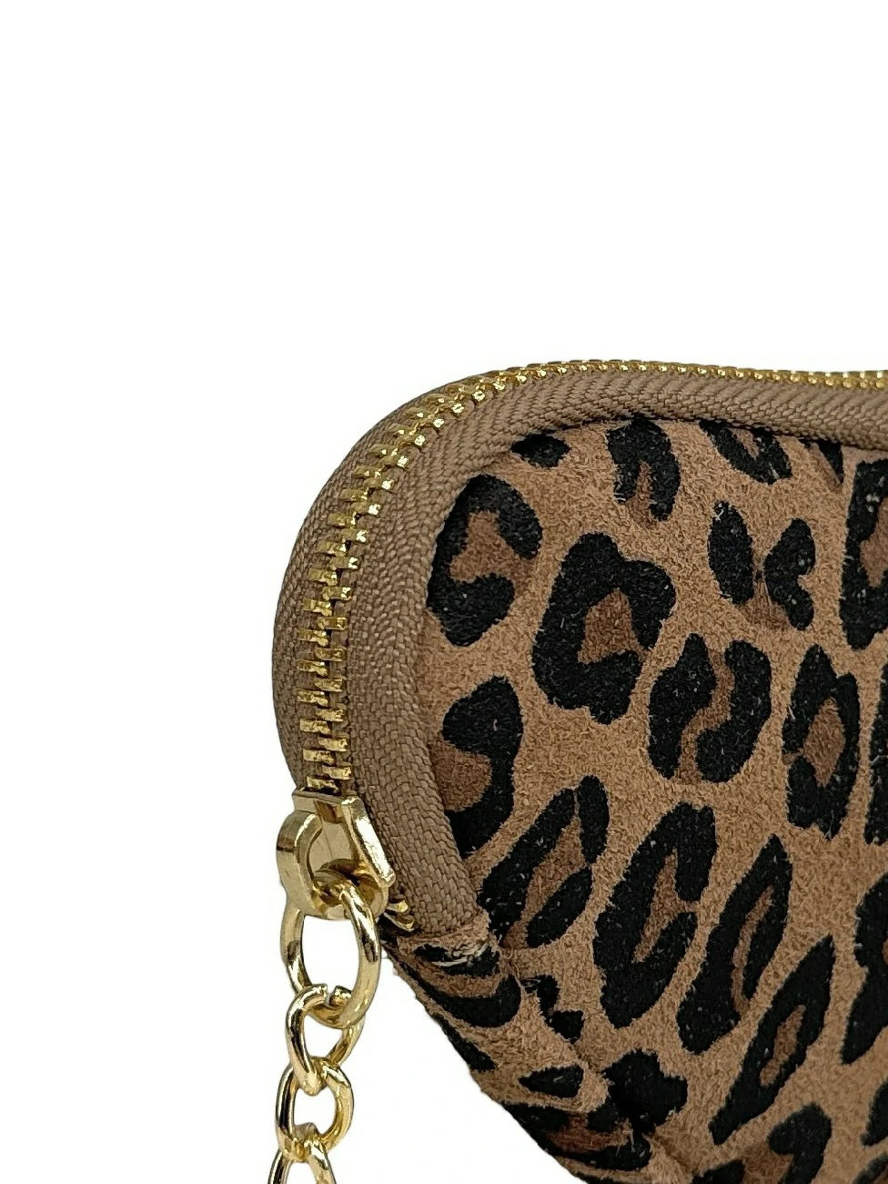 Geldbörse mit Schlüsselanhänger aus gemustertem Leder SWEETIE Leopard