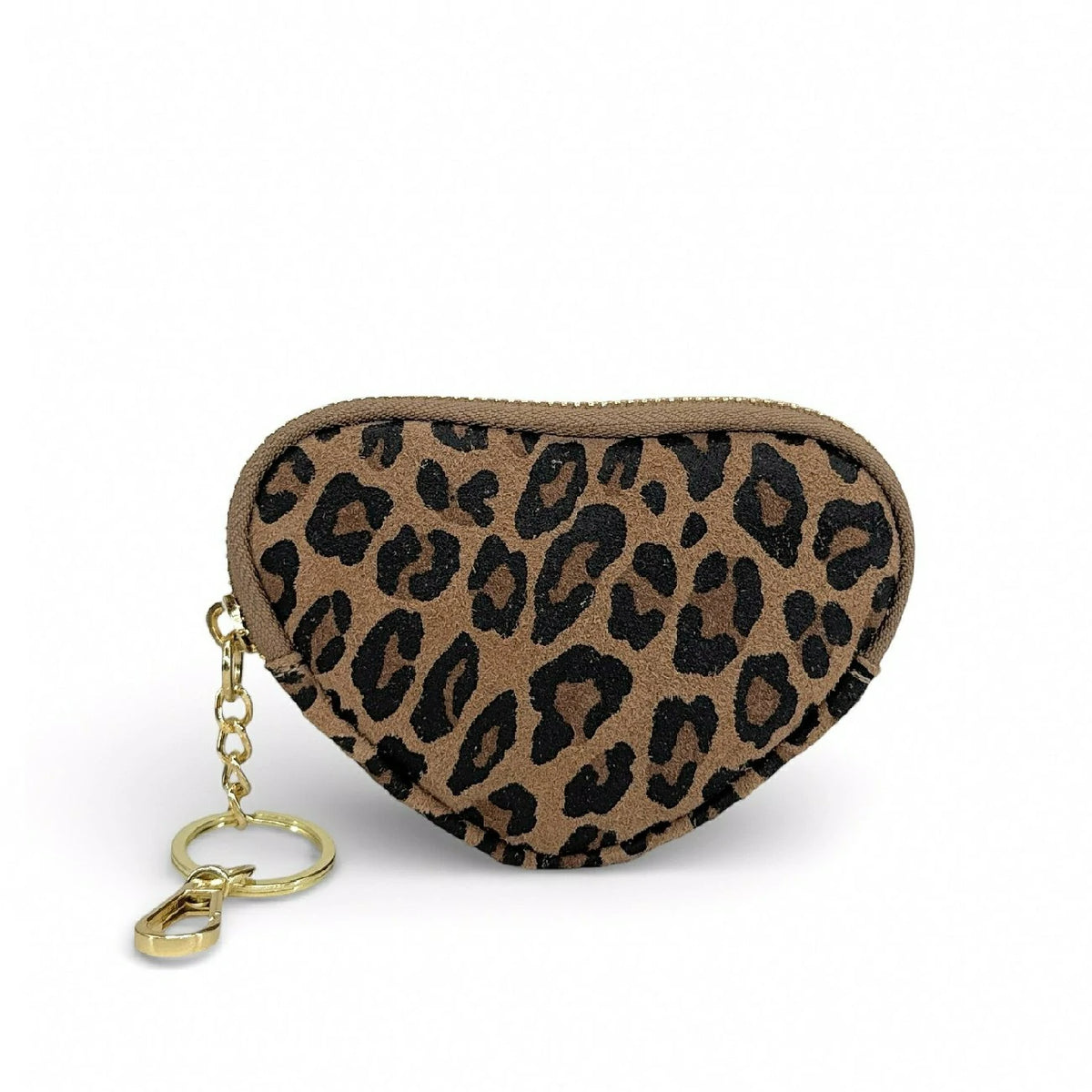 Geldbörse mit Schlüsselanhänger aus gemustertem Leder SWEETIE Leopard