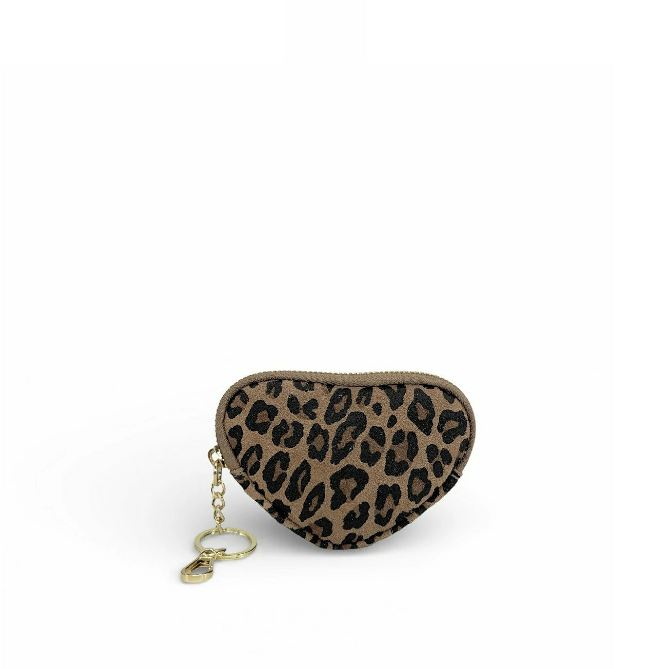 Porte-monnaie porte-clés en cuir à motifs SWEETIE Léopard