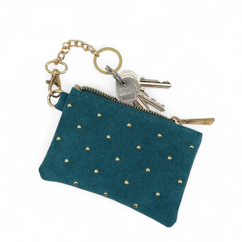 Suede wallet TINY DOTS Rose powder