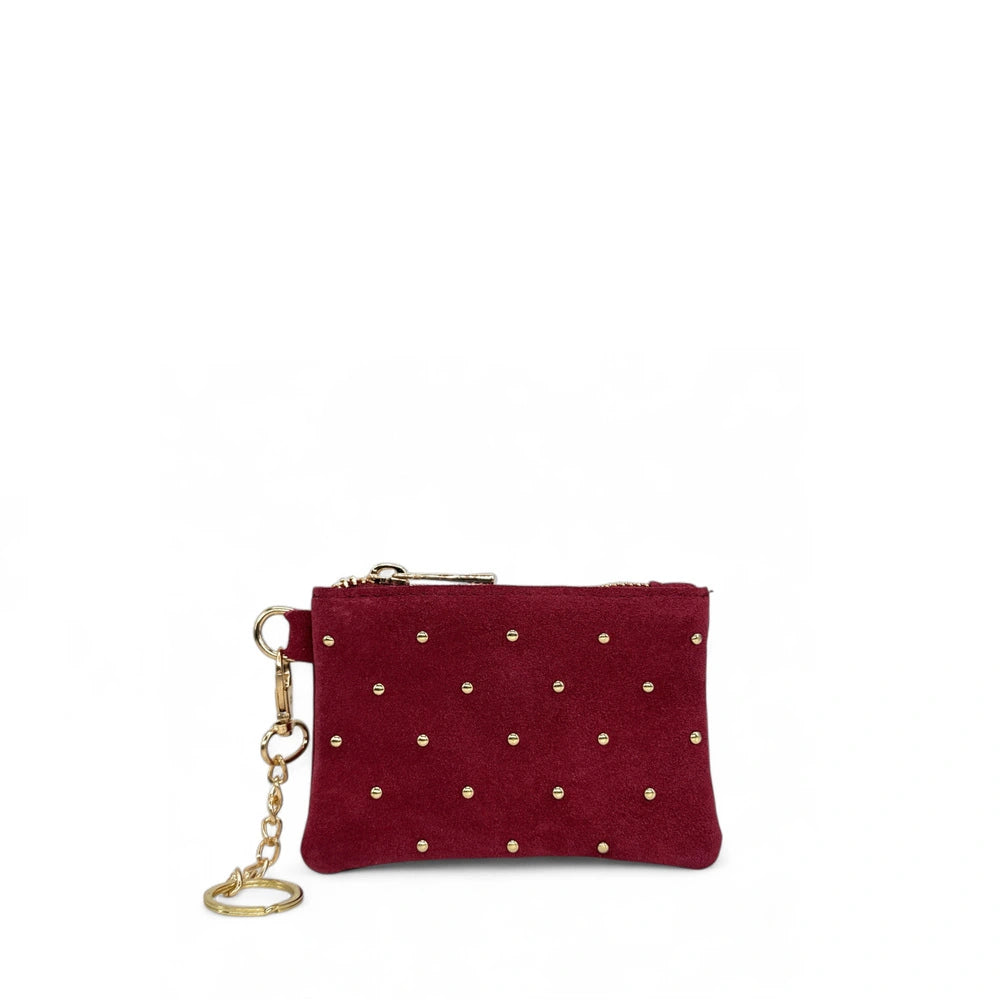 Billetera de gamuza TINY DOTS Rose polvo