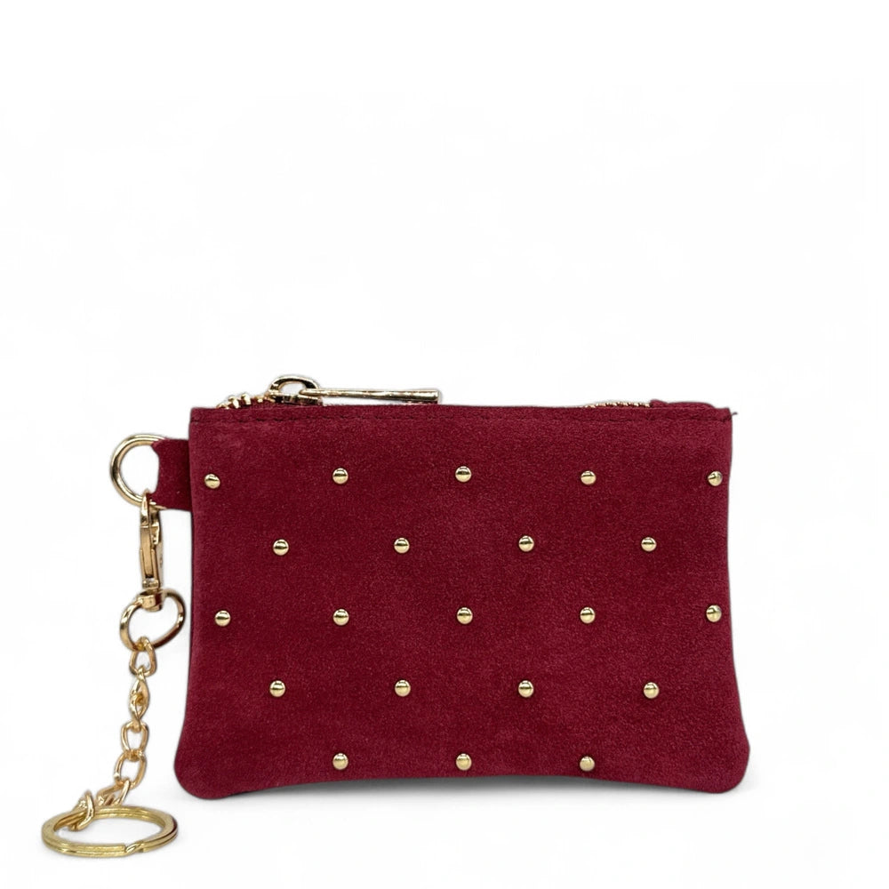 Billetera de gamuza TINY DOTS Rose polvo