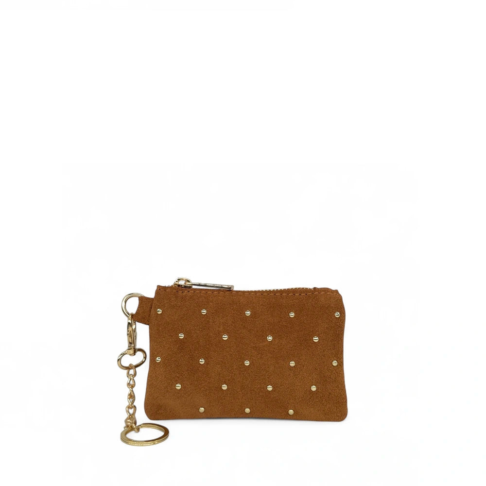Billetera de gamuza TINY DOTS Rose polvo