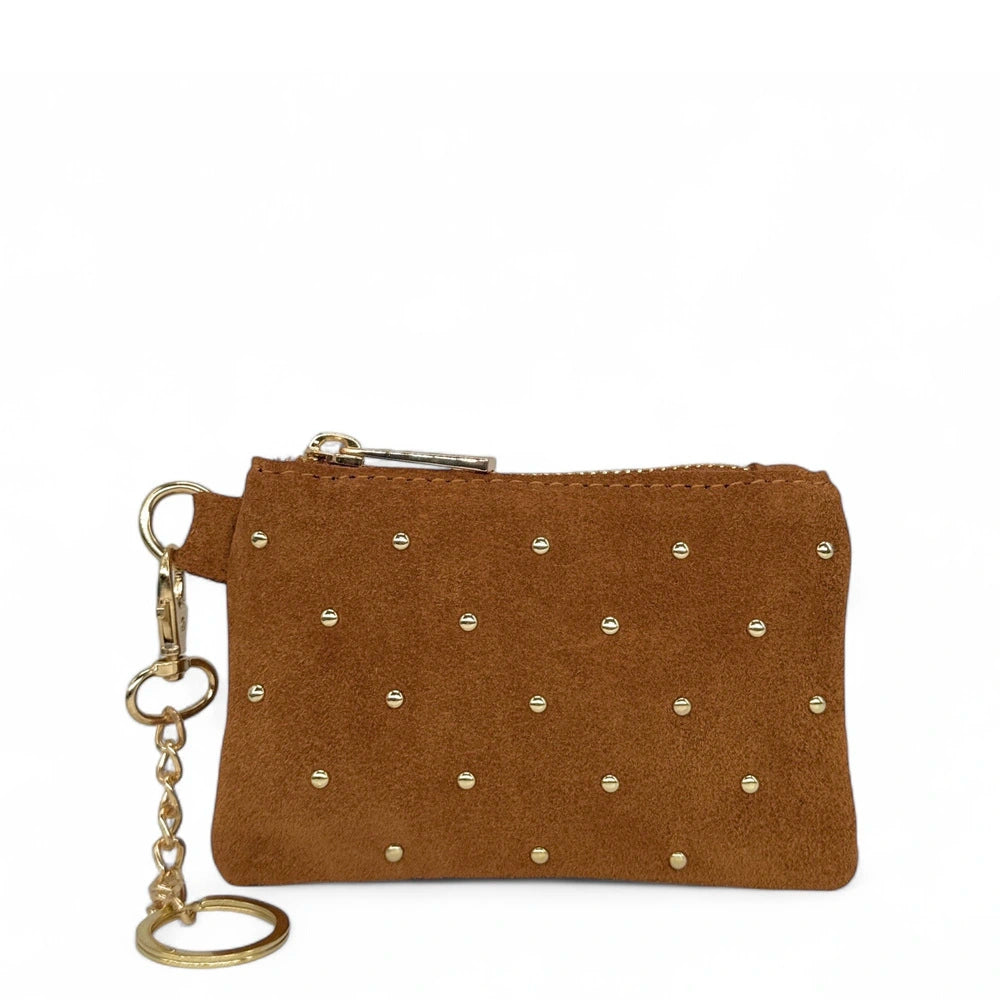Billetera de gamuza TINY DOTS Rose polvo