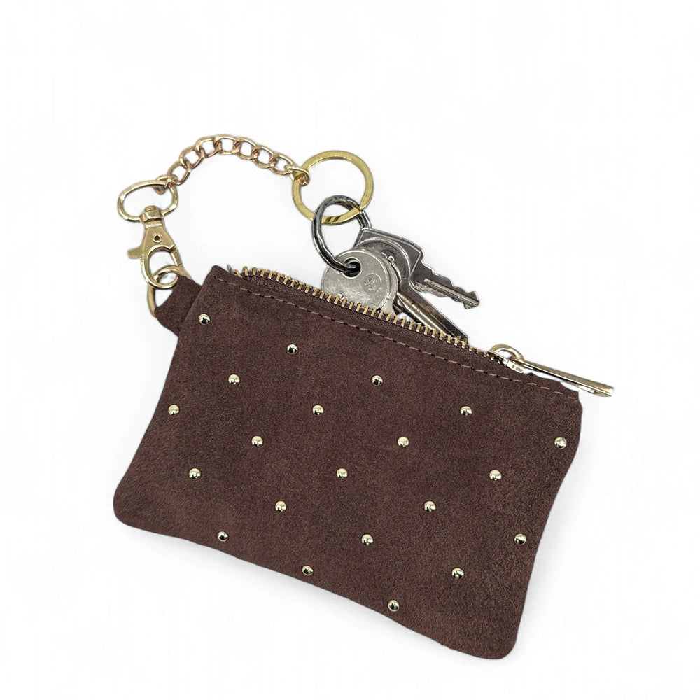 Suede wallet TINY DOTS Rose powder
