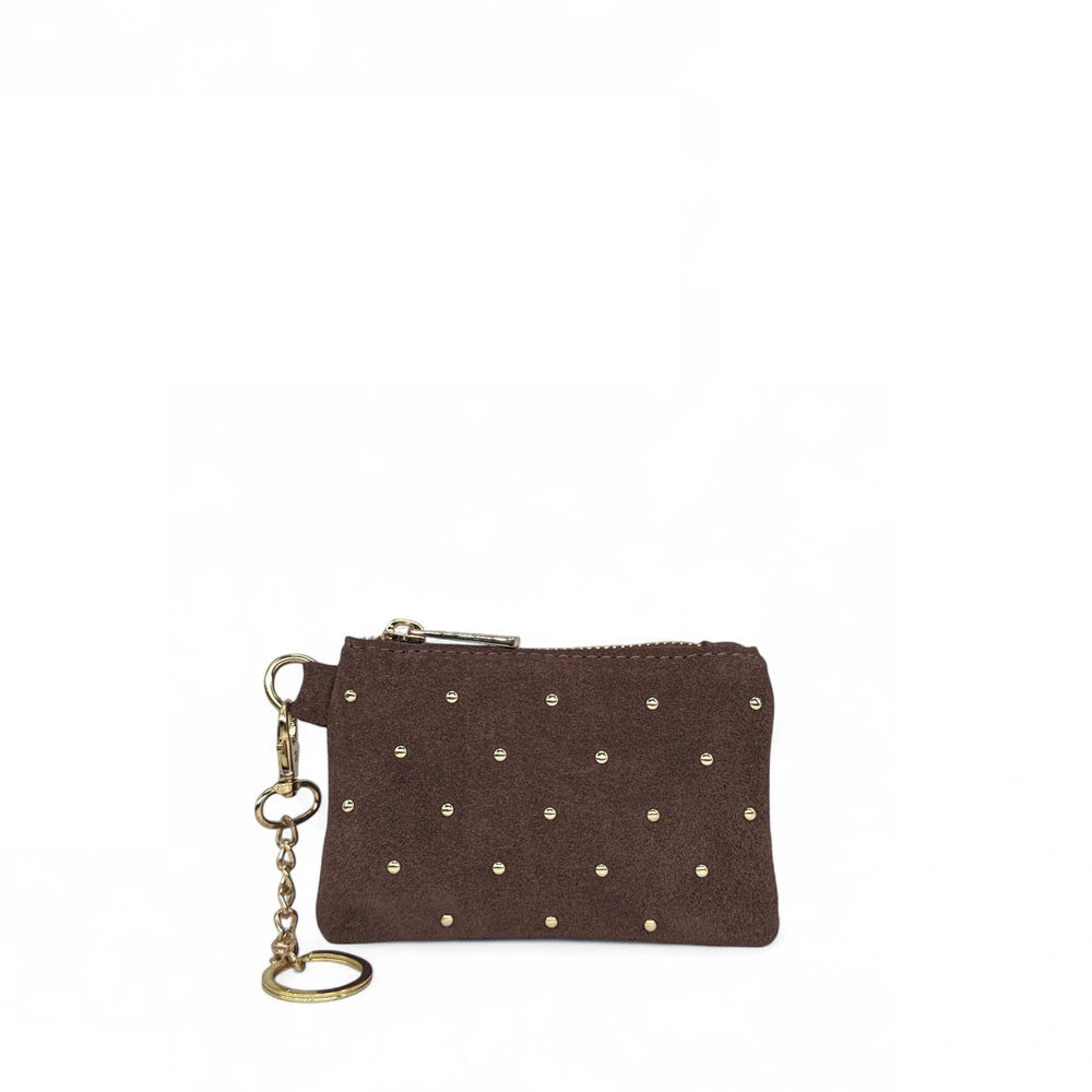 Billetera de gamuza TINY DOTS Rose polvo