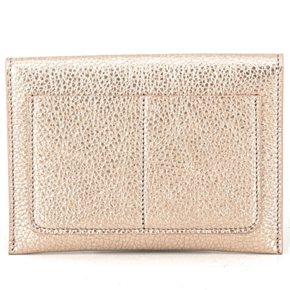 Porte-papiers en cuir irisé ROMY Rose gold Rose gold