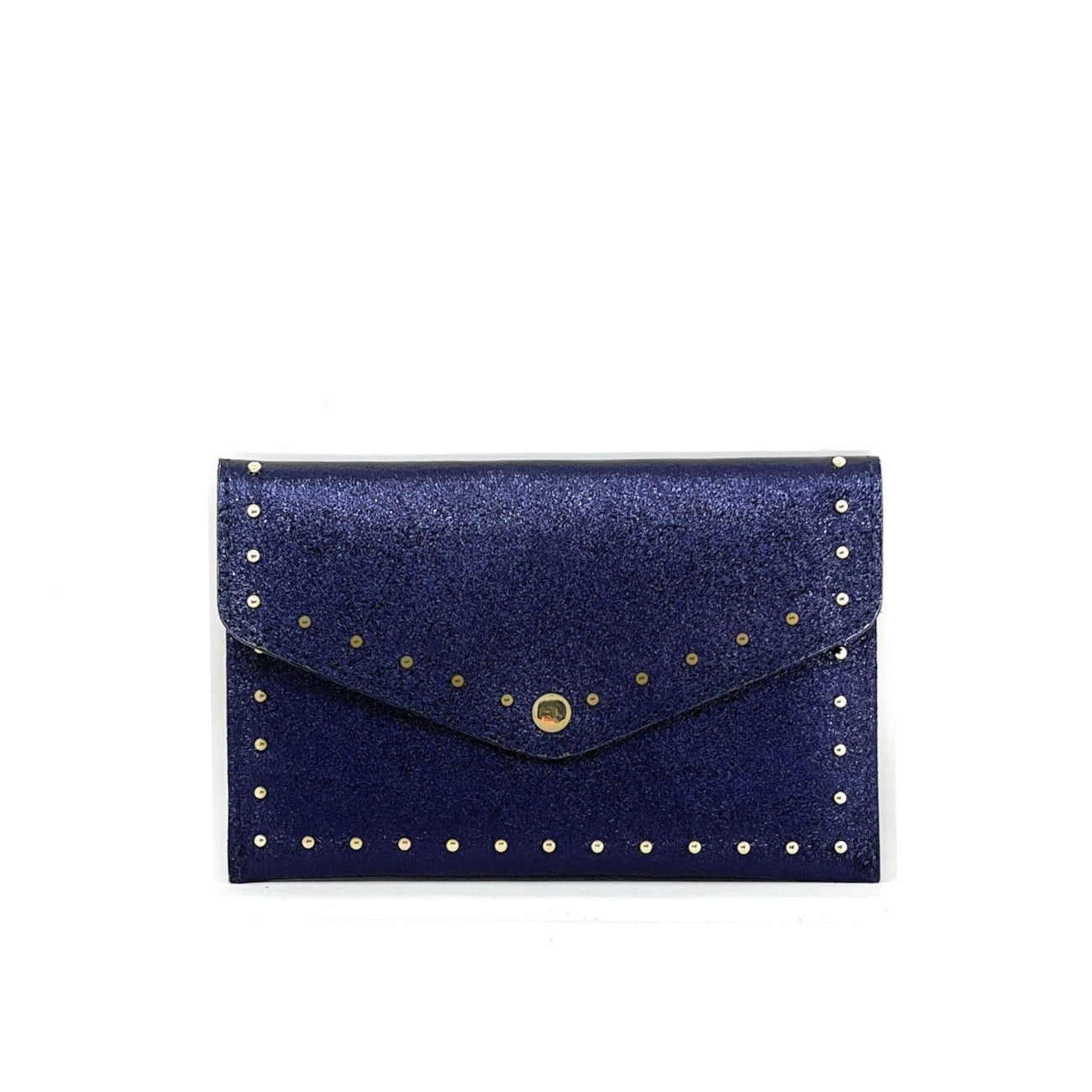 Pochette porte-monnaie en cuir irisé TINA Nuit étoilée