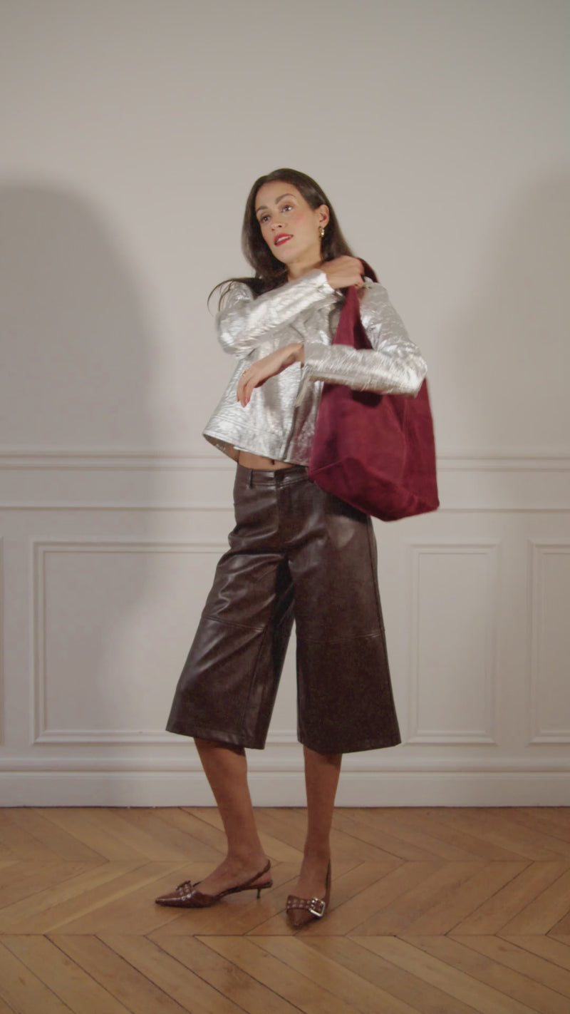 Burgundy Eva handbag