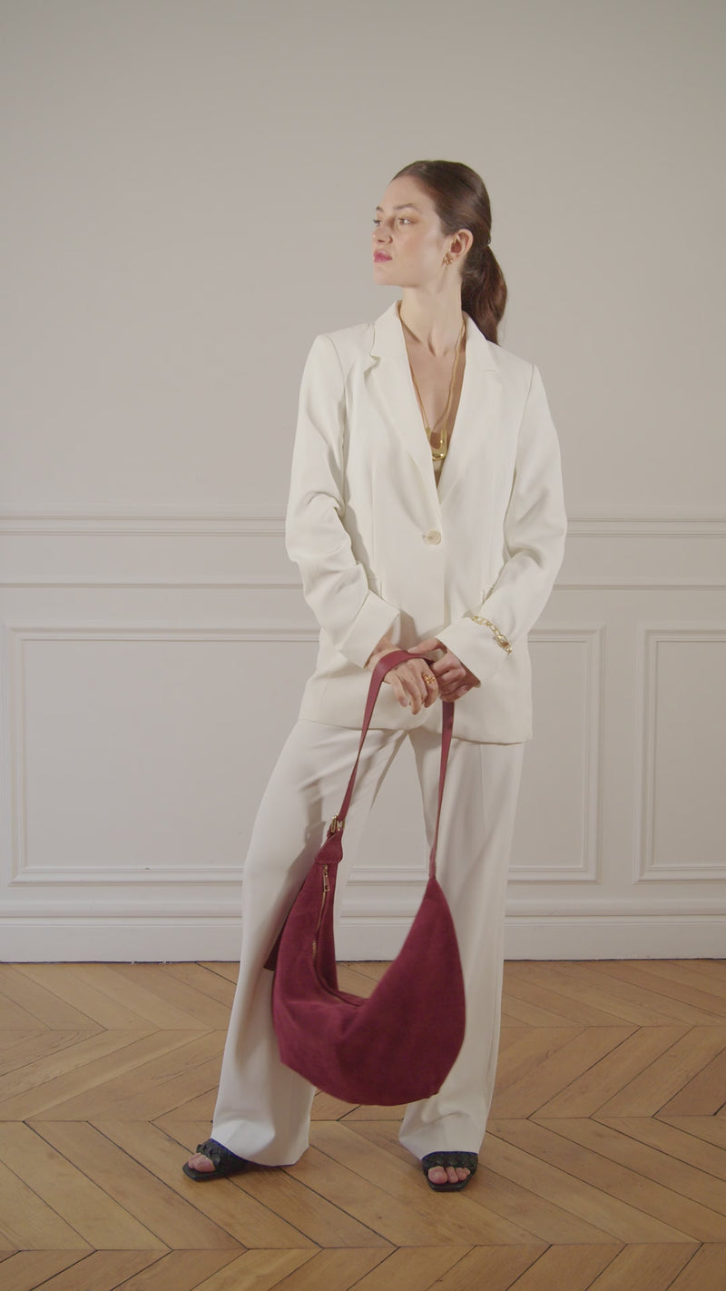 Hermione Burgundy bag chic red leather design