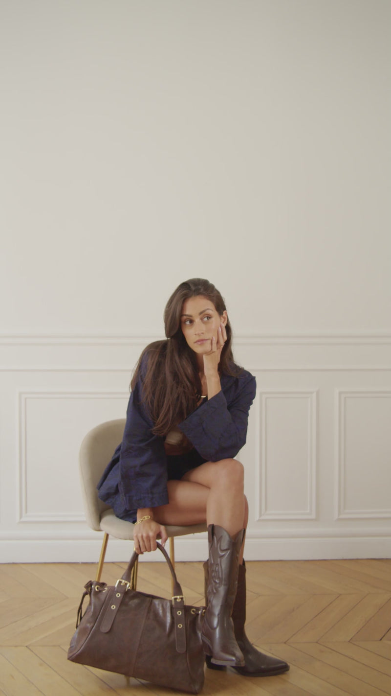 Princess Brushed Chocolate handbag for women