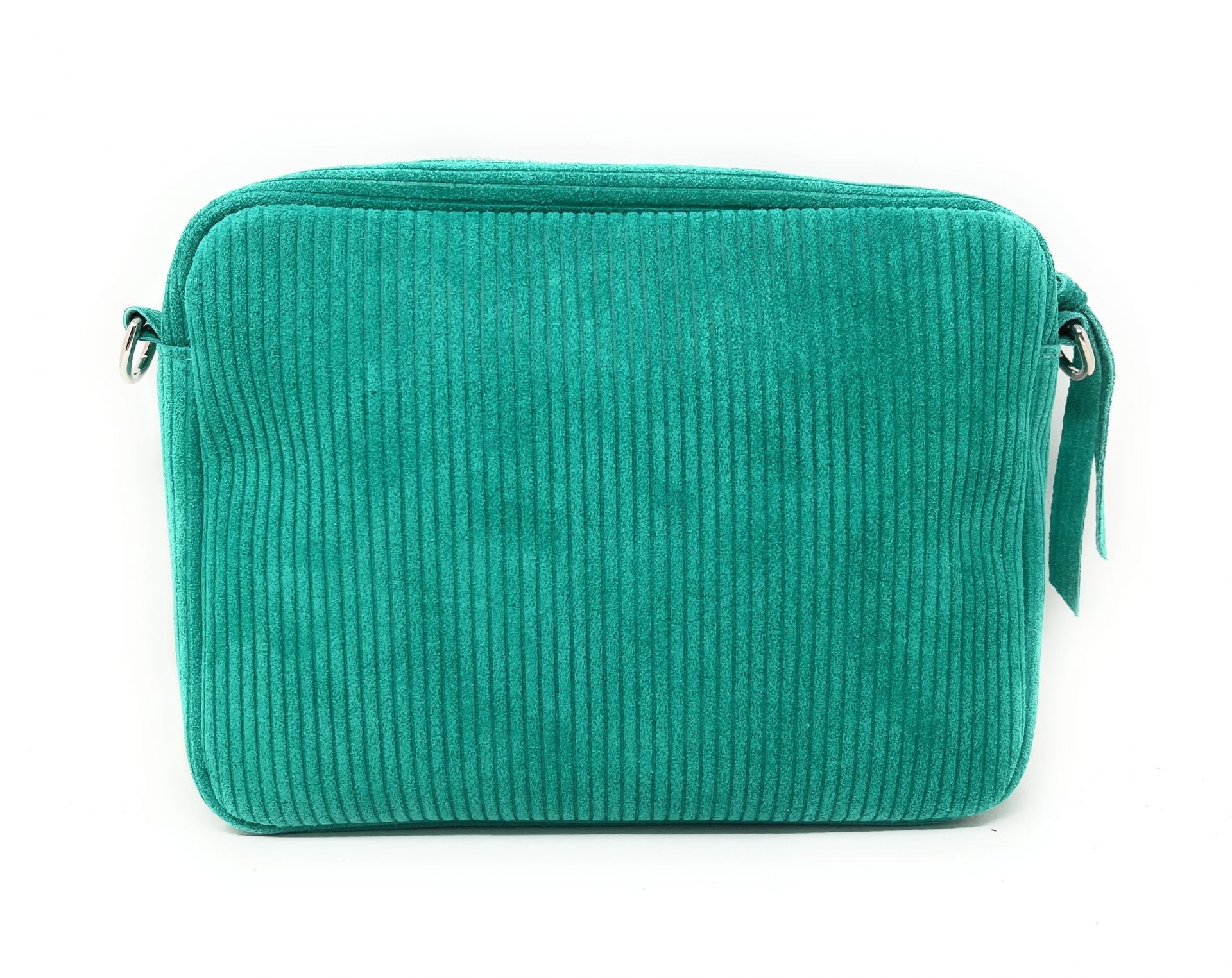 Sac à bandoulière en croûte de cuir SILVER STAR Vert menthe