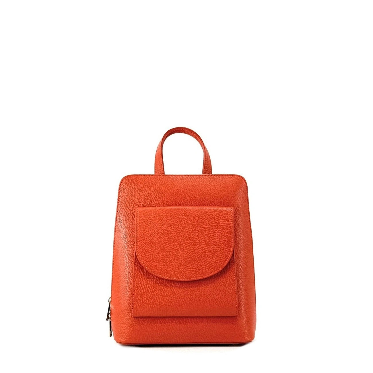 Sac à dos en cuir grainé HAILEY Orange
