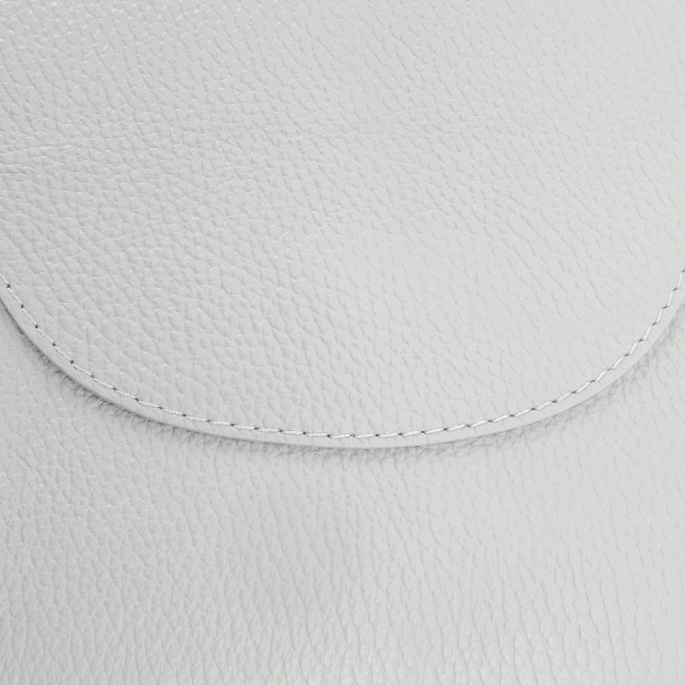 Sac à dos en cuir grainé HAILEY Gris clair