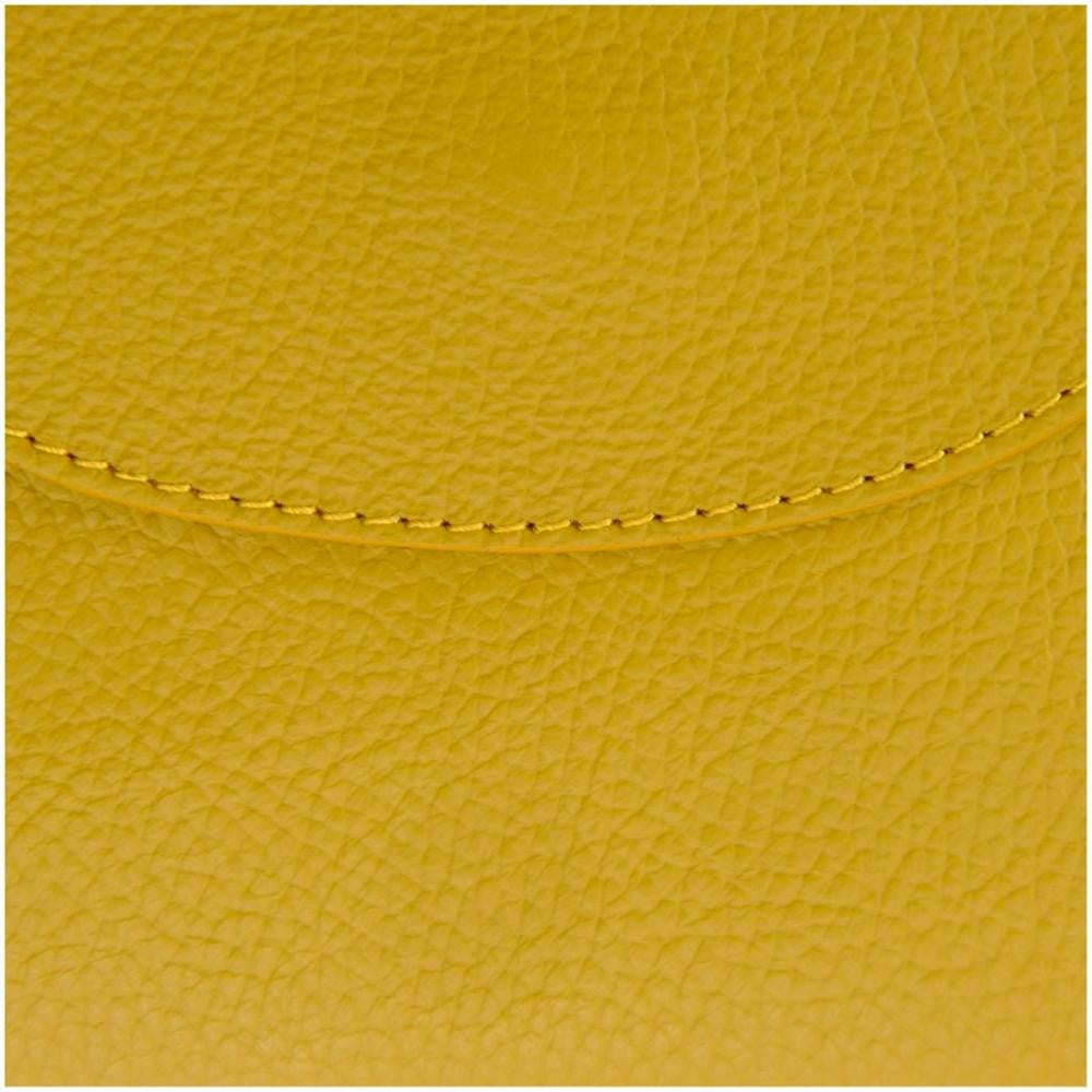 Sac à dos en cuir grainé HAILEY Safran