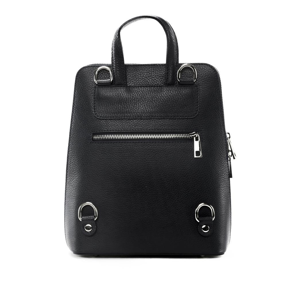 Sac à dos en cuir grainé HAILEY Bleu marine