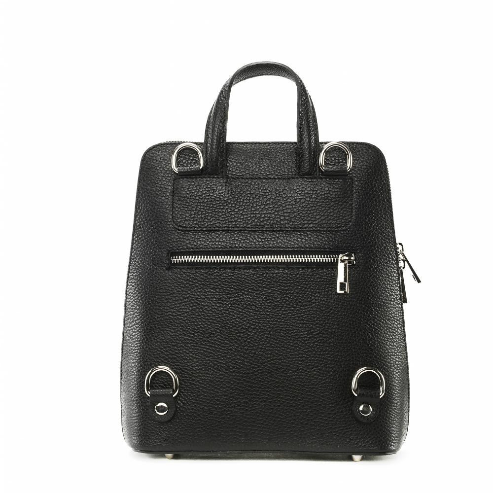 Sac à dos en cuir grainé HAILEY Noir