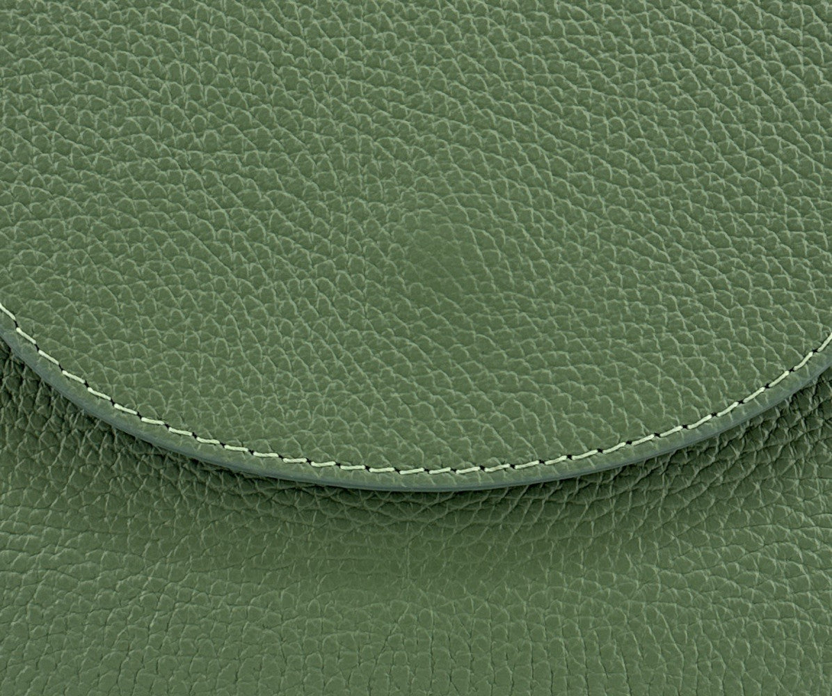Sac à dos en cuir grainé HAILEY Vert pastel