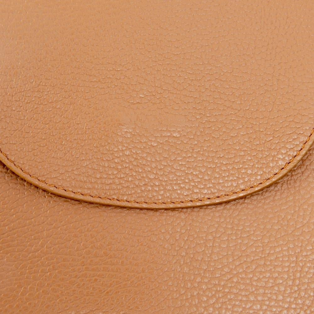 Sac à dos en cuir grainé HAILEY Cognac