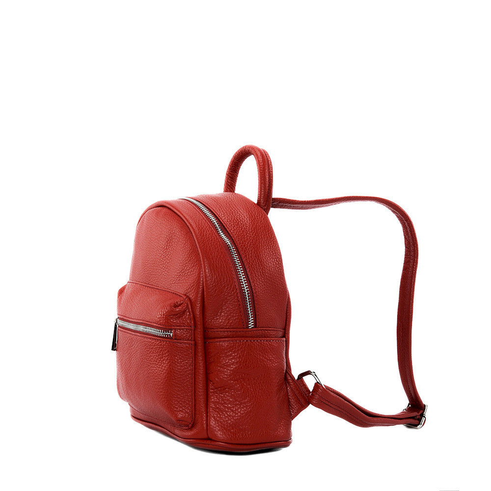 f21 mini backpack Italian leather backpacks LITTLE KYOTO | Practical and elegant bags Red Garance