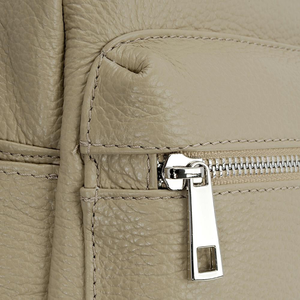 Sac à dos en cuir grainé LITTLE KYOTO Taupe clair