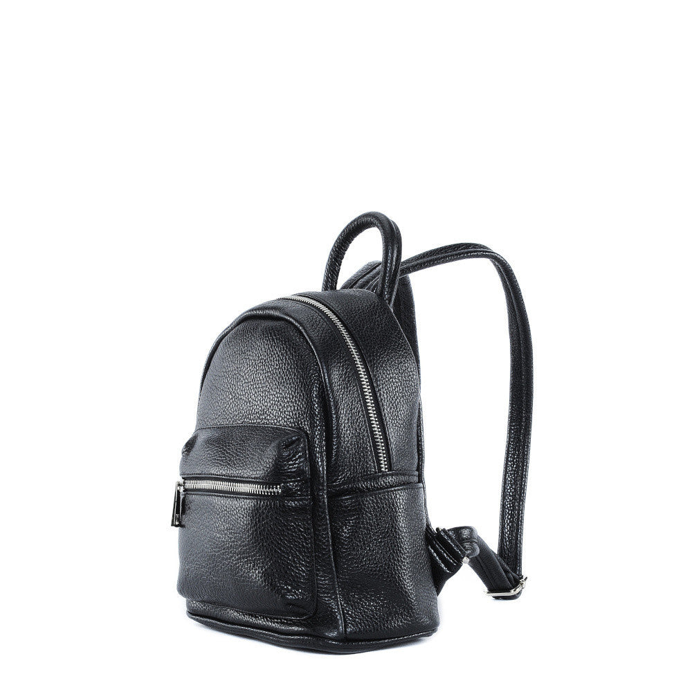 Sac à dos en cuir grainé LITTLE KYOTO Noir