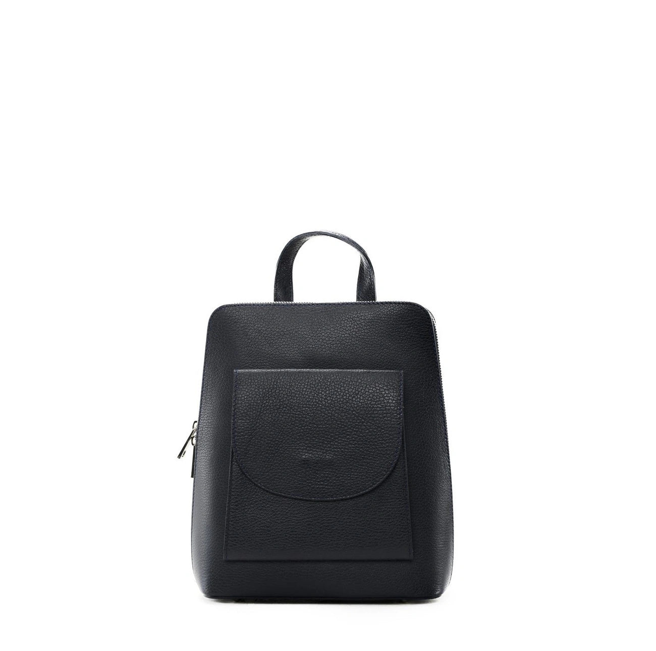 Mochila de cuero de grano HAILEY Azul marino