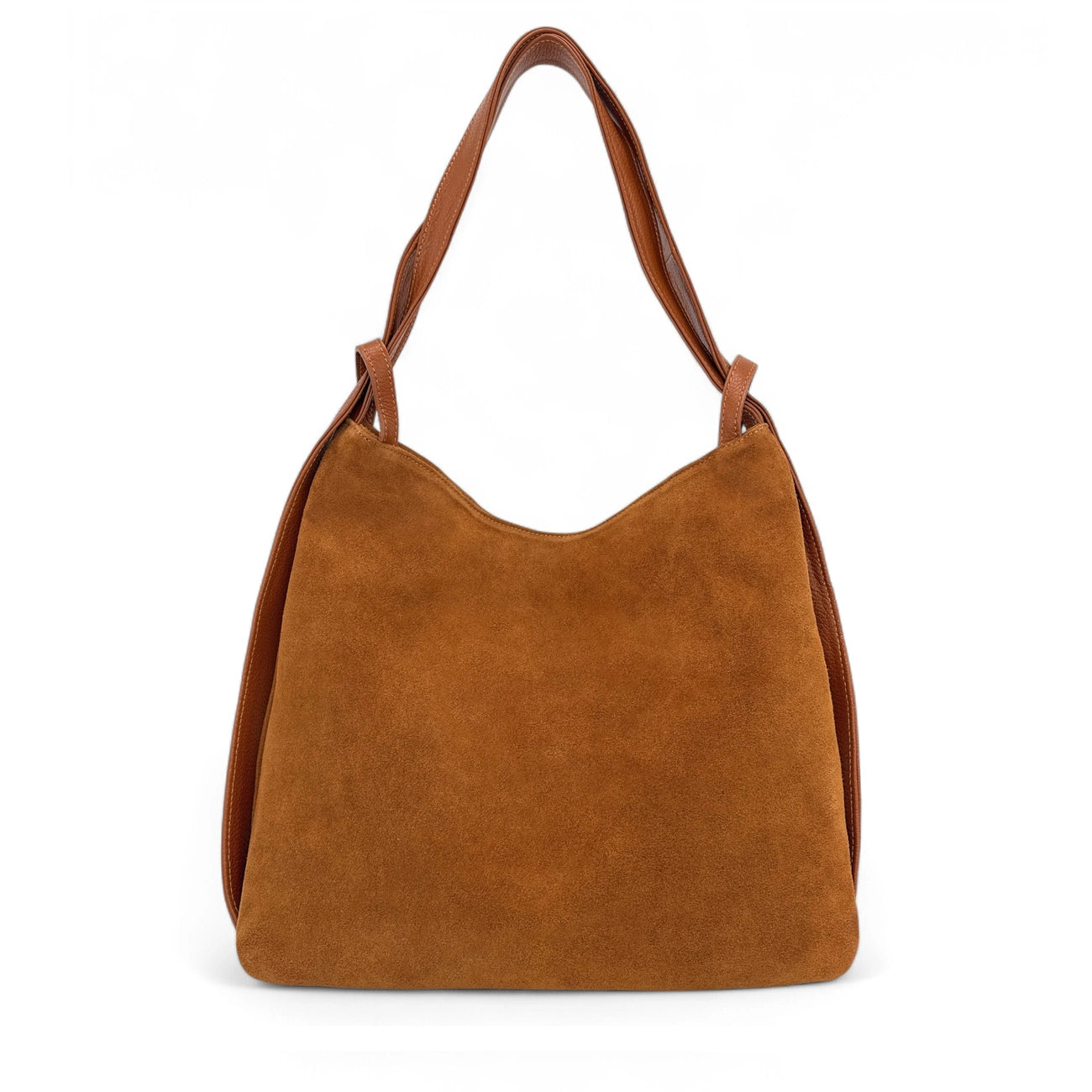 Sac multipositions en daim SOHO SUEDE Camel foncé
