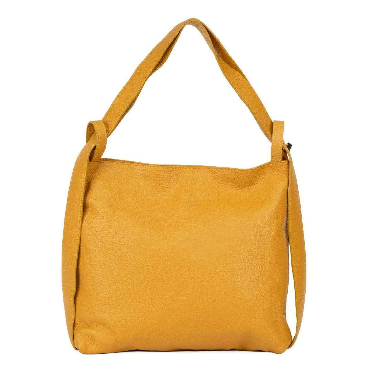 Bolsa main Mochila de cuero de grano SOHO Mostaza amarillo