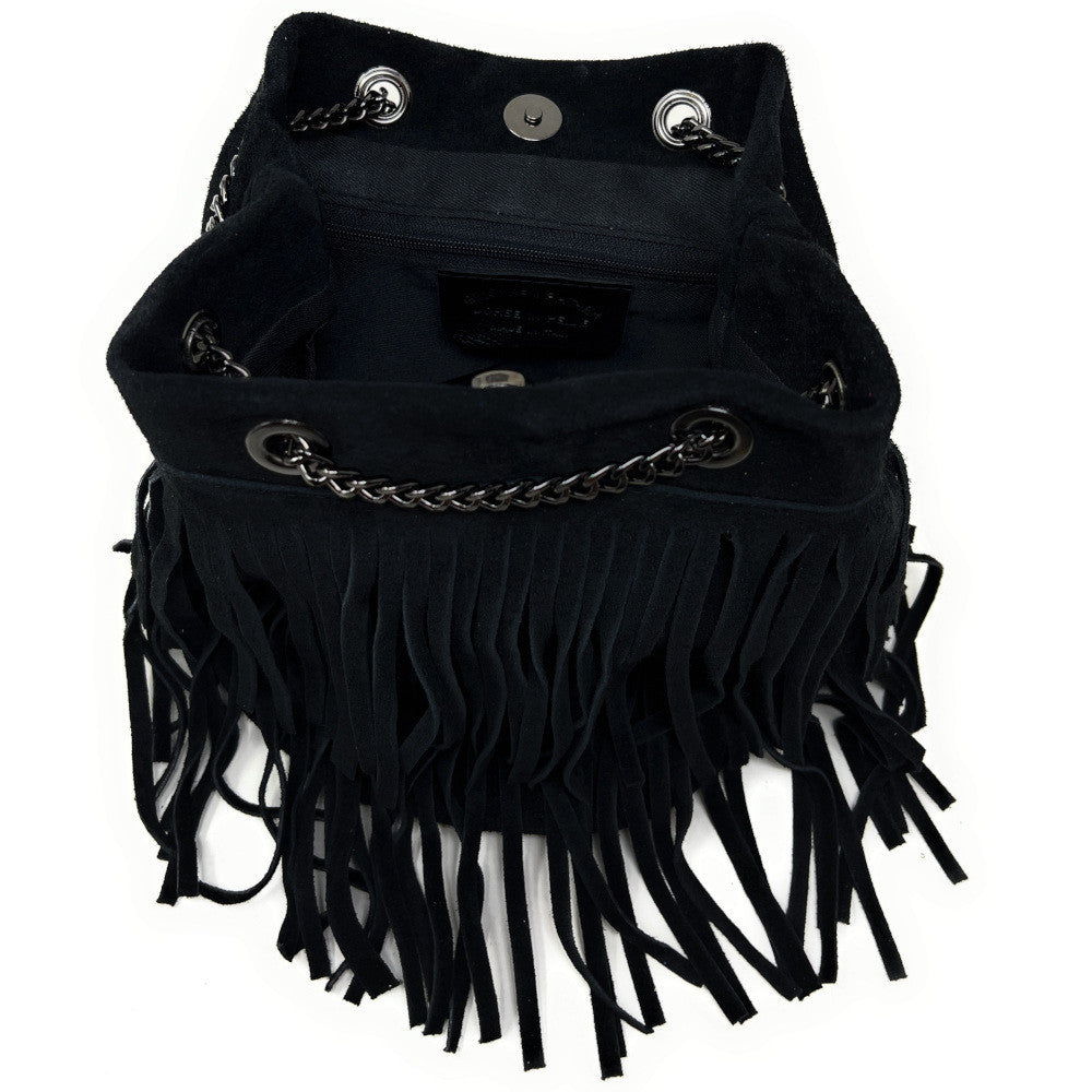 Franges Sac à Main Nubuck Women's Bags Bag Main With Nubuck