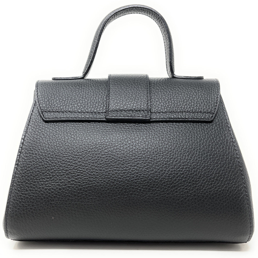 Sac bandoulière en cuir grainé SMART Noir
