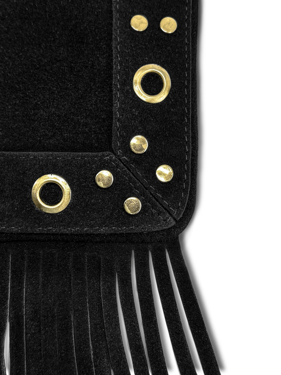 Bolso bandolera de serraje YEPA Negro