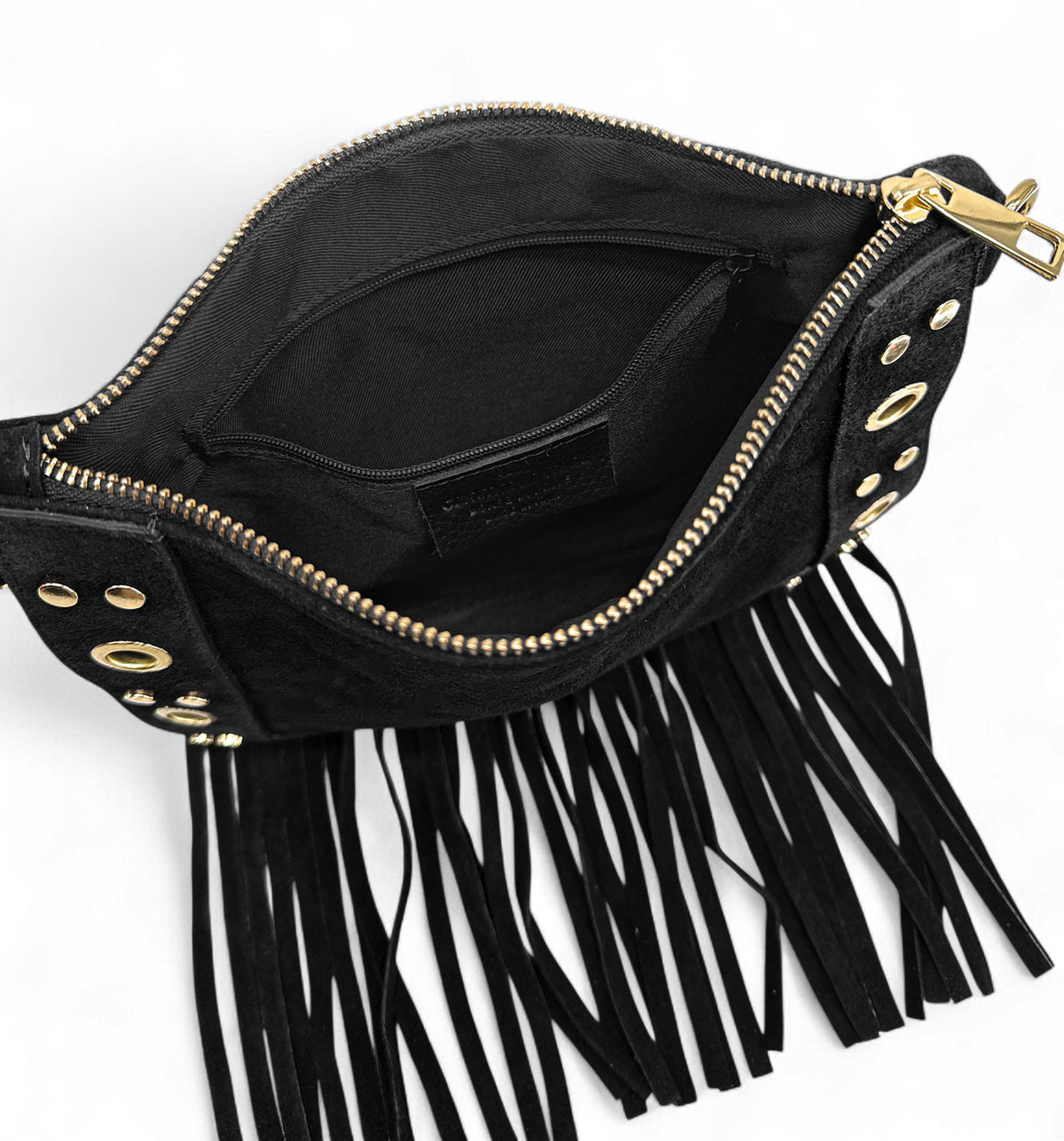 Bolso bandolera de serraje YEPA Negro